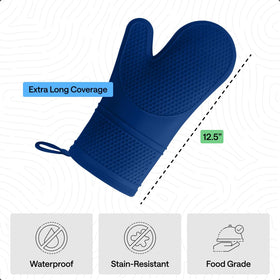 GORILLA GRIP food-grade safety ensures safe handling of hot foods.