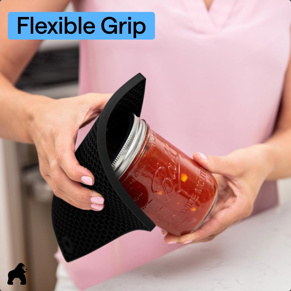 GORILLA GRIP food-grade silicone safe for direct contact with food.