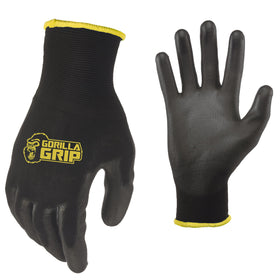 Gorilla Grip gloves with palm coating provide secure grip in wet and oily conditions