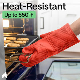 GORILLA GRIP heat resistance up to 550°F for grilling and oven use