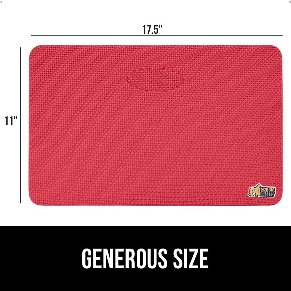 Gorilla Grip kneeling pad ready for storage or transport.