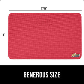 Gorilla Grip kneeling pad ready for storage or transport.