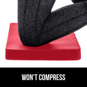 Gorilla Grip kneeling pad close-up shows high-density foam and durable construction.