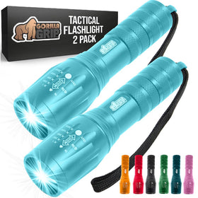 GORILLA GRIP LED tactical flashlight beam throw for long-range illumination
