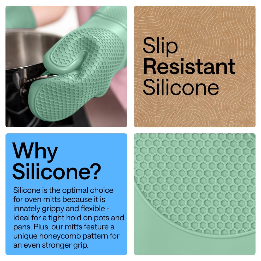 Gorilla Grip mitts are waterproof and resistant to stains for easy cleaning