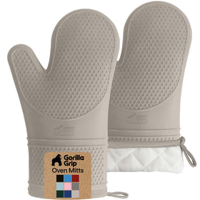 GORILLA GRIP almond silicone texture close-up showing secure grip