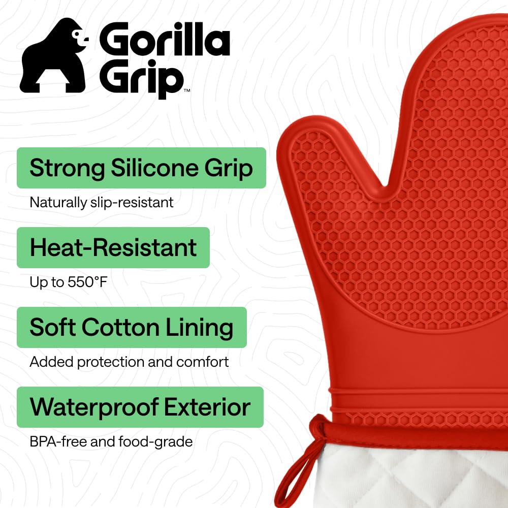 GORILLA GRIP silicone honeycomb texture close-up for non-slip handling