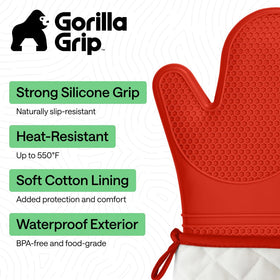 GORILLA GRIP silicone honeycomb texture close-up for non-slip handling