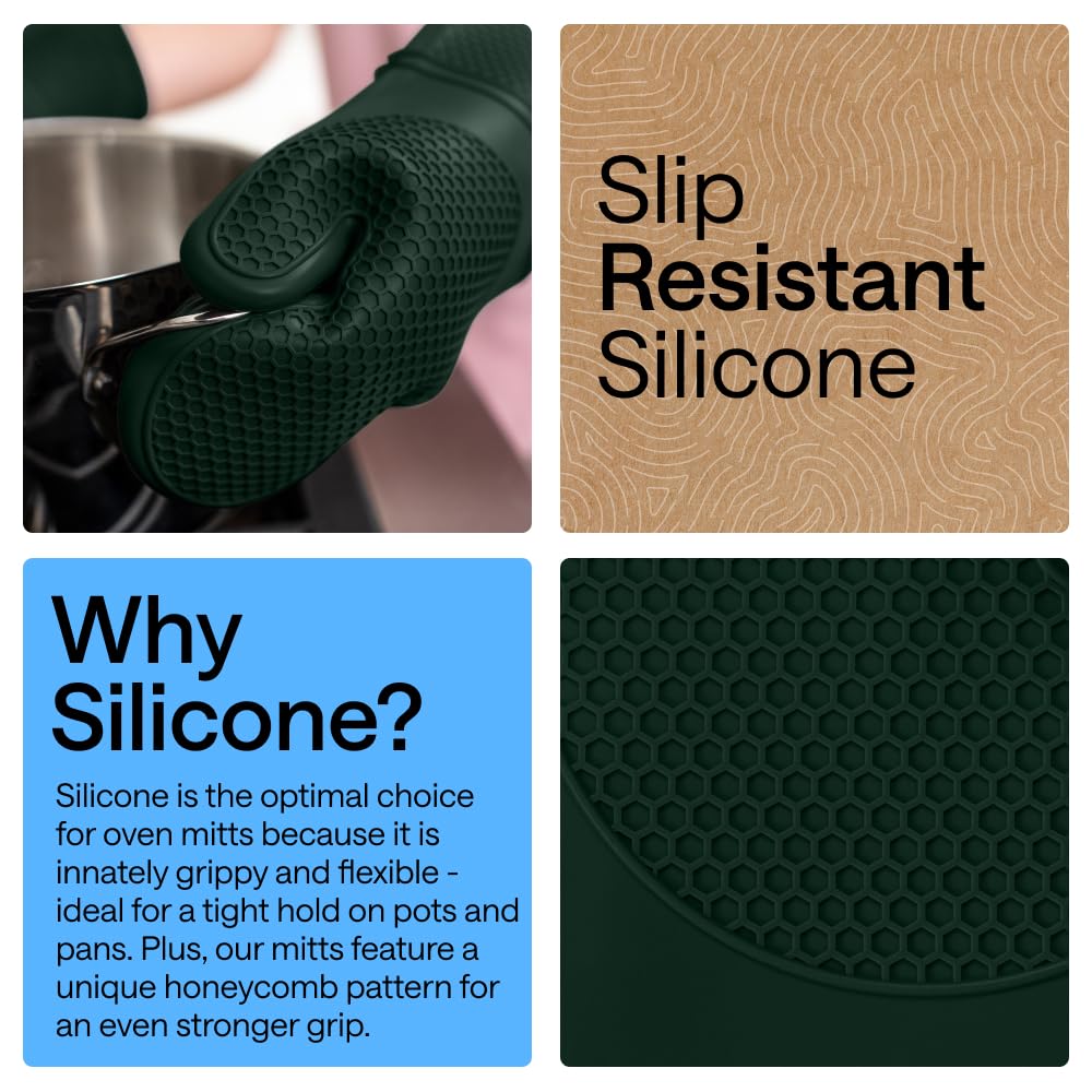 GORILLA GRIP waterproof and stain-resistant mitts keep kitchen messes at bay