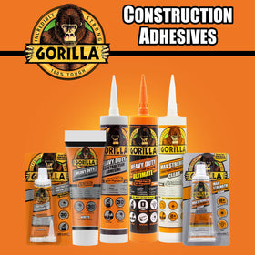 Gorilla Heavy Duty Construction Adhesive is paintable for finish customization.