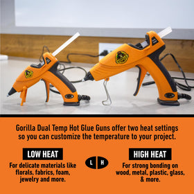 Gorilla hot glue sticks weather resistant pack close up.