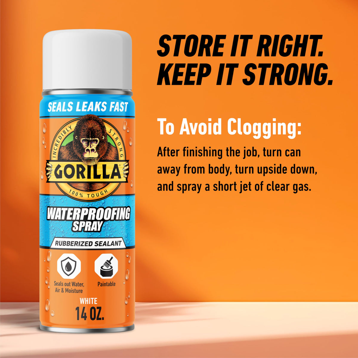 Gorilla outdoor use on roof, gutters, and flashing