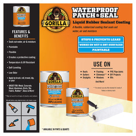GORILLA Patch & Seal Liquid brush application sealing surface gaps