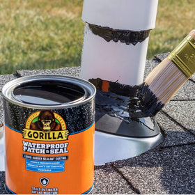Gorilla Patch & Seal Liquid rolled on to fill cracks