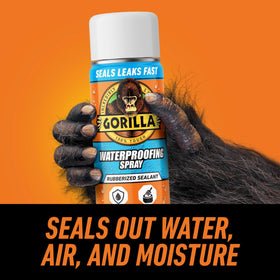 Gorilla rubberized sealant coating applied to surface for leaks protection