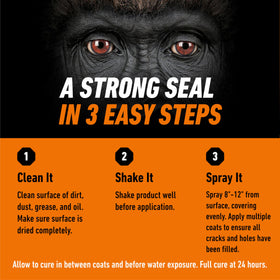 Gorilla exterior sealant resists temperature and UV exposure on outdoor surfaces