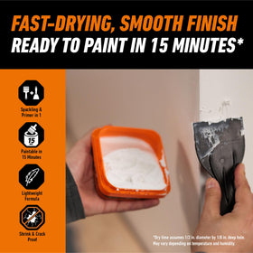 Gorilla Wall Repair Kit sanding block for a smooth finish.