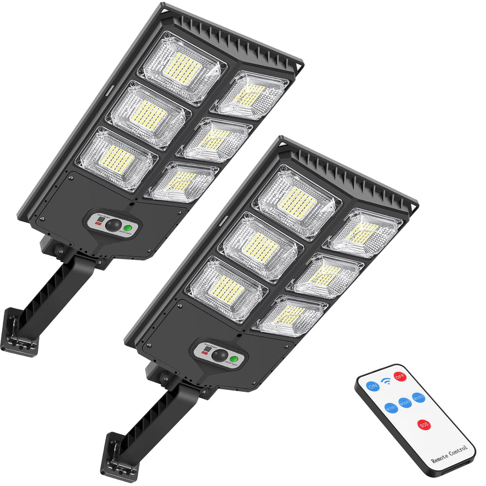 GORLDE 150W solar lights outdoor on wall deliver bright illumination for safe pathways.