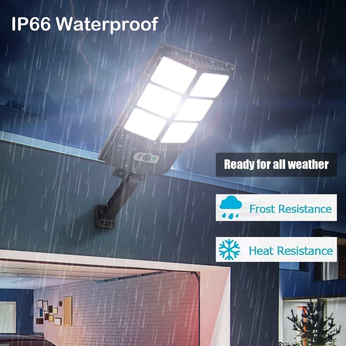 GORLDE solar lights motion remote setup demonstrates effortless operation and remote control.