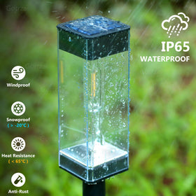 Gorrzai Bright Solar Pathway Light featuring built-in 900mAh battery