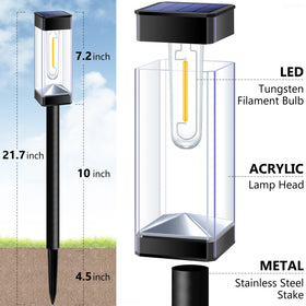 Gorrzai Bright Solar Pathway Light demonstrates auto on/off at dusk