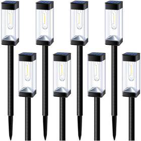 Gorrzai Bright Solar Pathway Light with 3000K warm Edison filament bulb