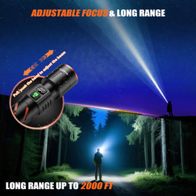 Gosdas USB-C charging port powering the flashlight quickly