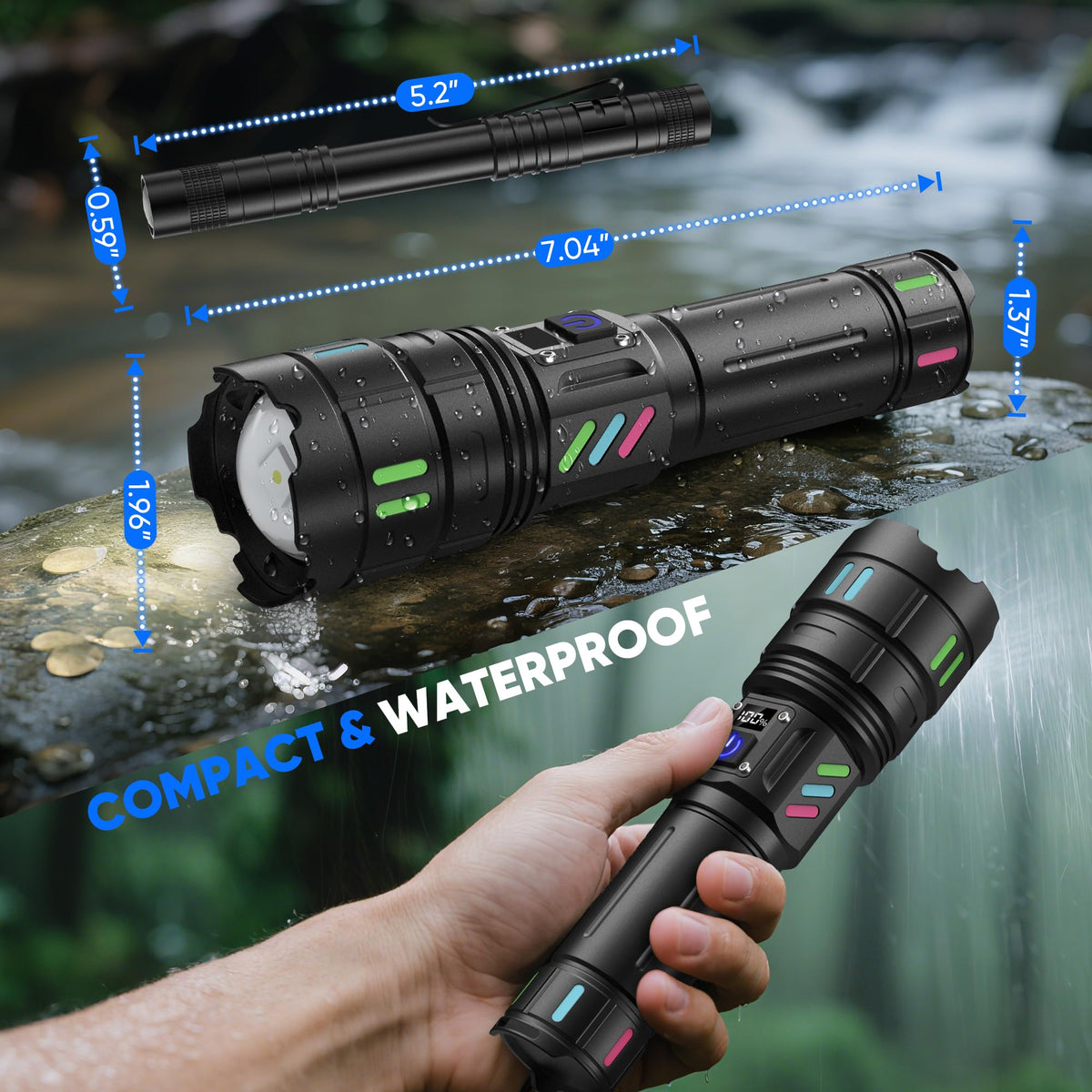 Gosdas GD2505A compact clip-on design for easy carry.