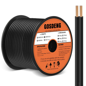 GOSDENG 14/2 low voltage landscape wire on a 250ft spool for outdoor lighting.
