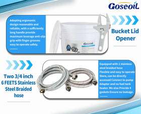Goseoil adapters and washers prevent leaks during flush