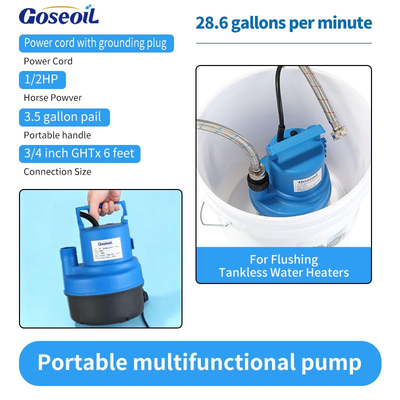 Goseoil steel spanner included for safe installation