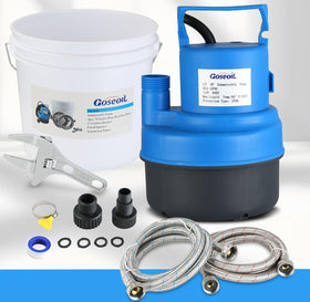 Goseoil tankless flush kit pump ready for fast descaling