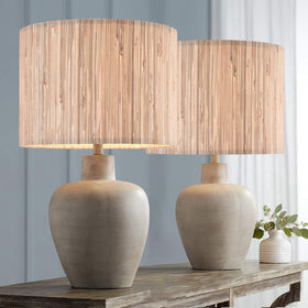 GO&SO medium-size shade fits most lamps with 0.41 in fitter