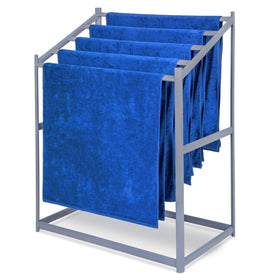 GoSports Coast Modern Pool Towel Rack front view showing five bars for towels and organized drying