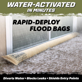 GoSports Flood Hero activation view showing water-triggered deployment.