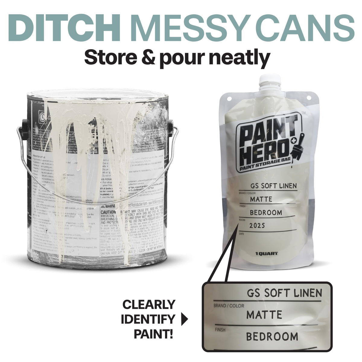 GoSports Paint Hero airtight bag cap preserves paint freshness