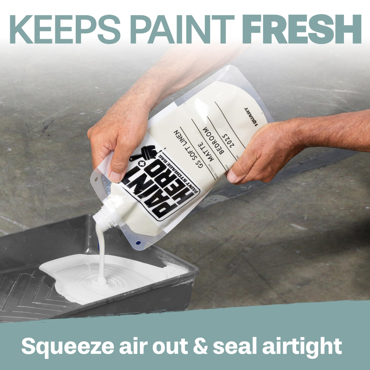 GoSports Paint Hero clear bag with label area for color