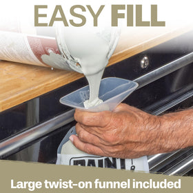 GoSports Paint Hero storage on shelf shows durable, leak-resistant design.