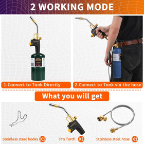 Gospowor stainless steel 4 ft hose enables flexible setup