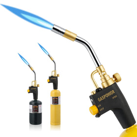 Gospowor turbo gas torch head ignition for precise lighting and control