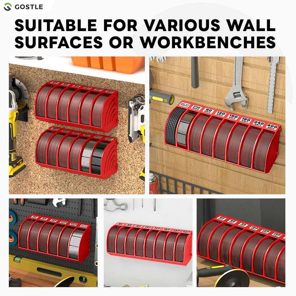 Gostle versatile storage simplifies DIY projects with quick-access sanding supplies