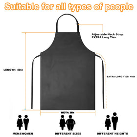 Gotega adjustable-neck apron strap offers customizable fit for comfortable all-day wear.