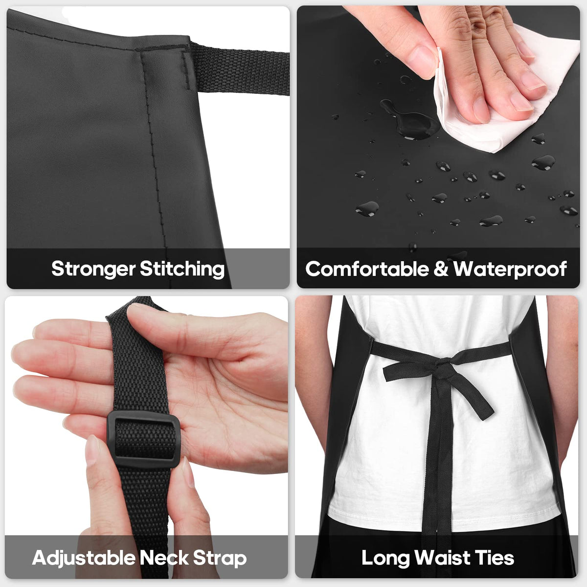 Gotega adjustable neck strap for comfortable wear during long cooking sessions.