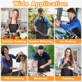 Gotega breathable rubber apron offers comfort during extended wear.