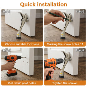 Gotega wall-protecting door stopper prevents wall damage during door movement