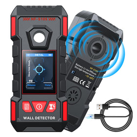 GOTMEET Stud Finder with HD display for precise edge and center detection during mounting.