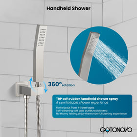 Gotonovo 59-inch hose provides easy reach for thorough rinsing