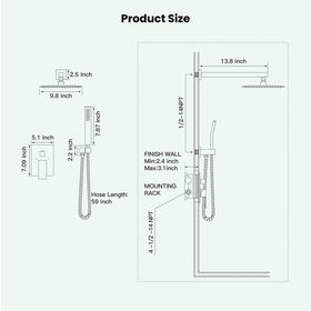 gotonovo 59-inch hose provides reach and convenience for versatile setups