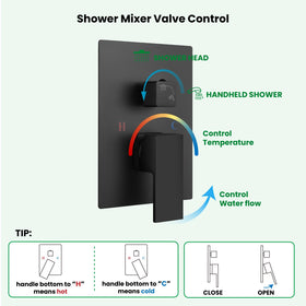 Gotonovo 59-inch hose provides reach for flexible movement.