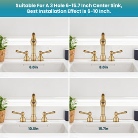 gotonovo bathroom display complements vanity styling with classic charm.